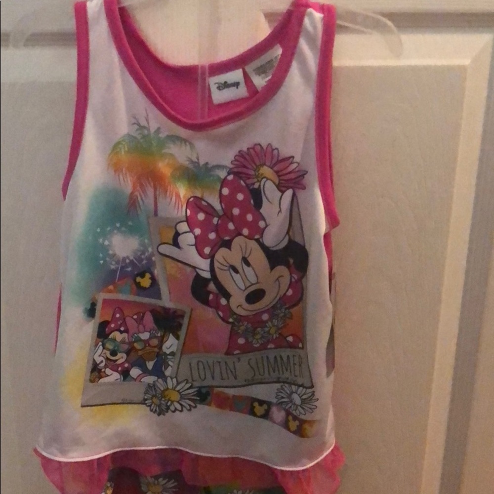 Disney girls pj short set